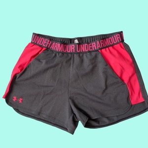SOLD Under Armour Pink & Grey Shorts